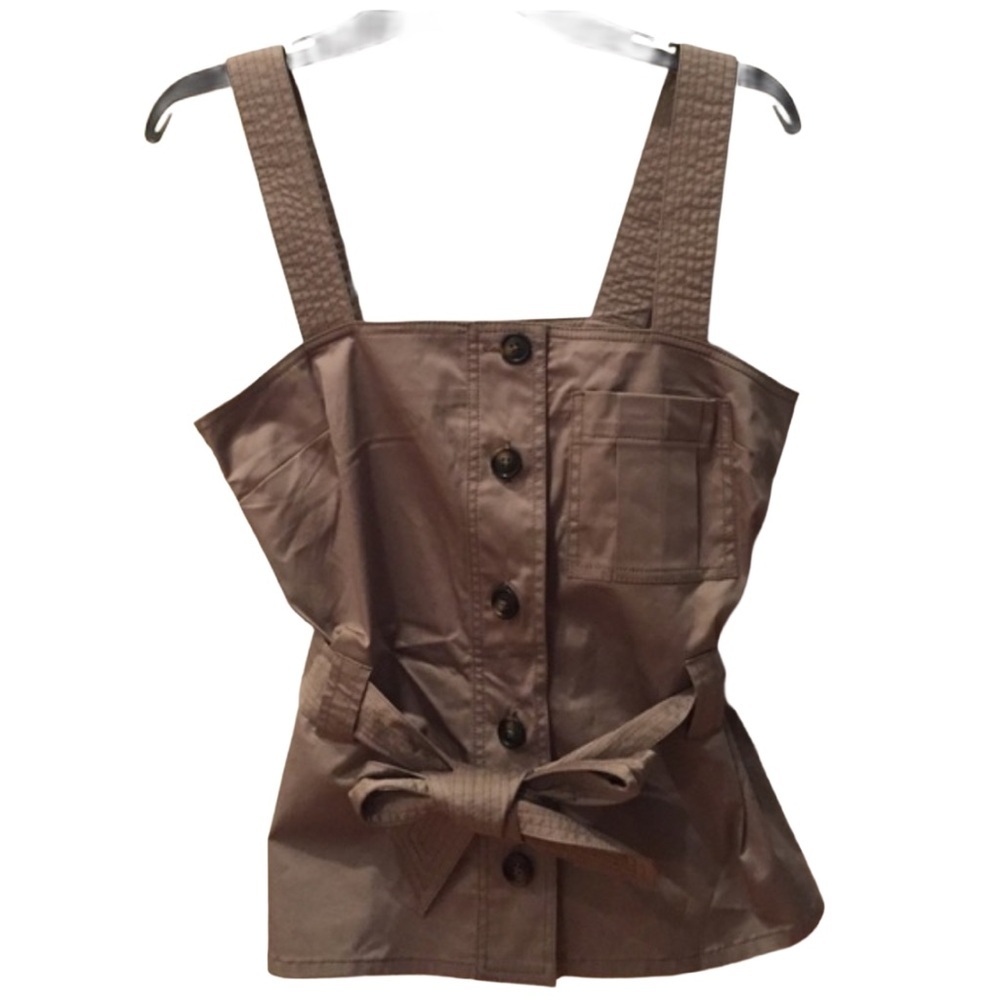 7 for all mankind cargo khaki tank top small